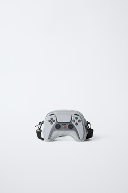 ZARA СУМКА С ПЛЕЧЕВЫМ РЕМНЕМ PLAYSTATION™ 30, СЕРЫЙ