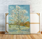 Картина для интерьера Персиковые деревья в цвету, Ван Гог, в интерьере