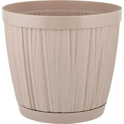 Горшок для цветов InGreen BARCELONA 6,5л, D240мм молочный шоколад