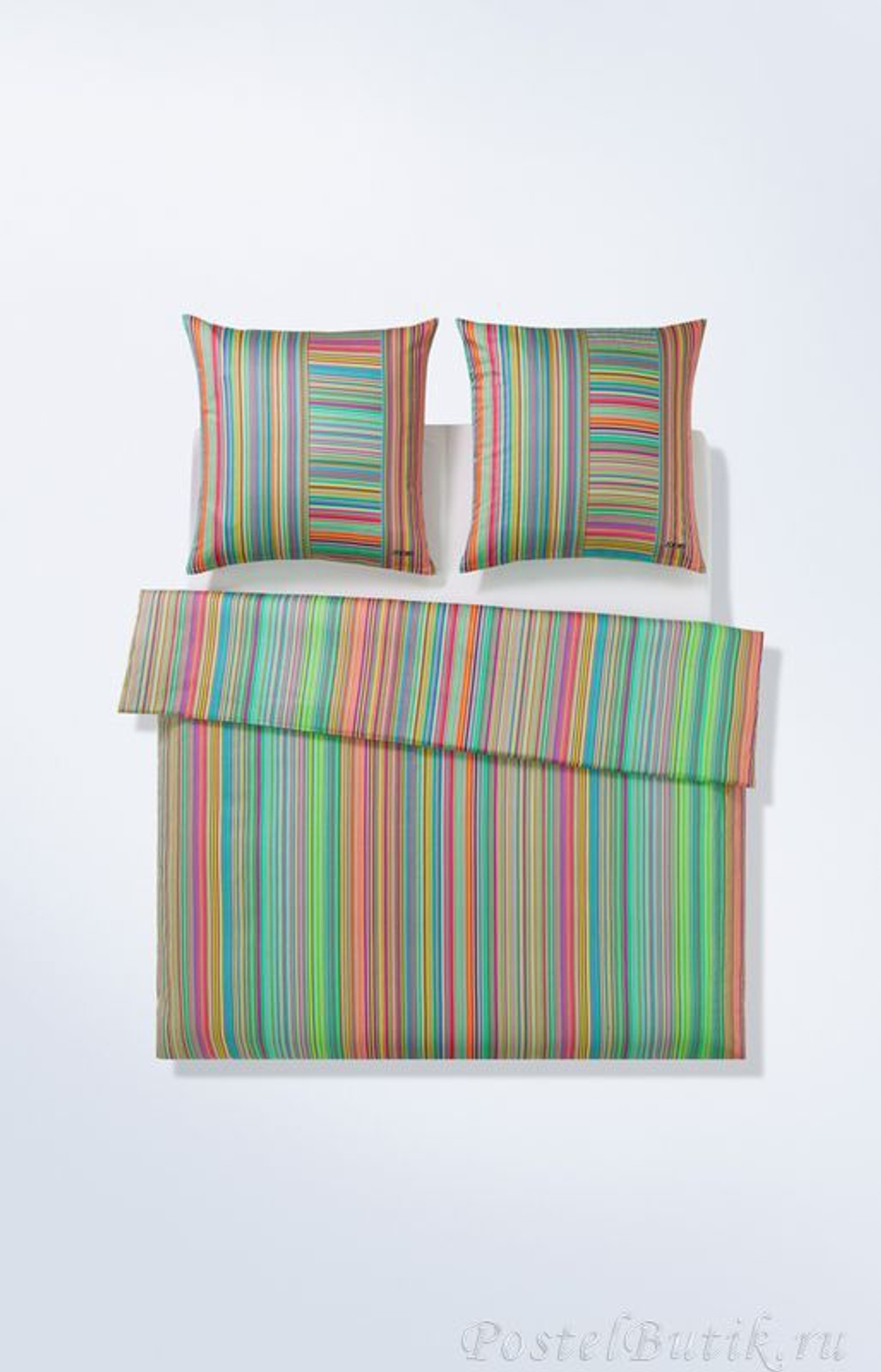 Наволочка 50x70 JOOP! Fine Stripes зеленая Германия