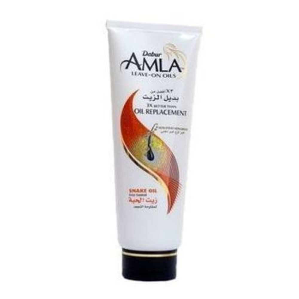 Крем-масло Dabur Amla Snake oil Frizz Control для секущихся и выпадающих волос, 200 мл