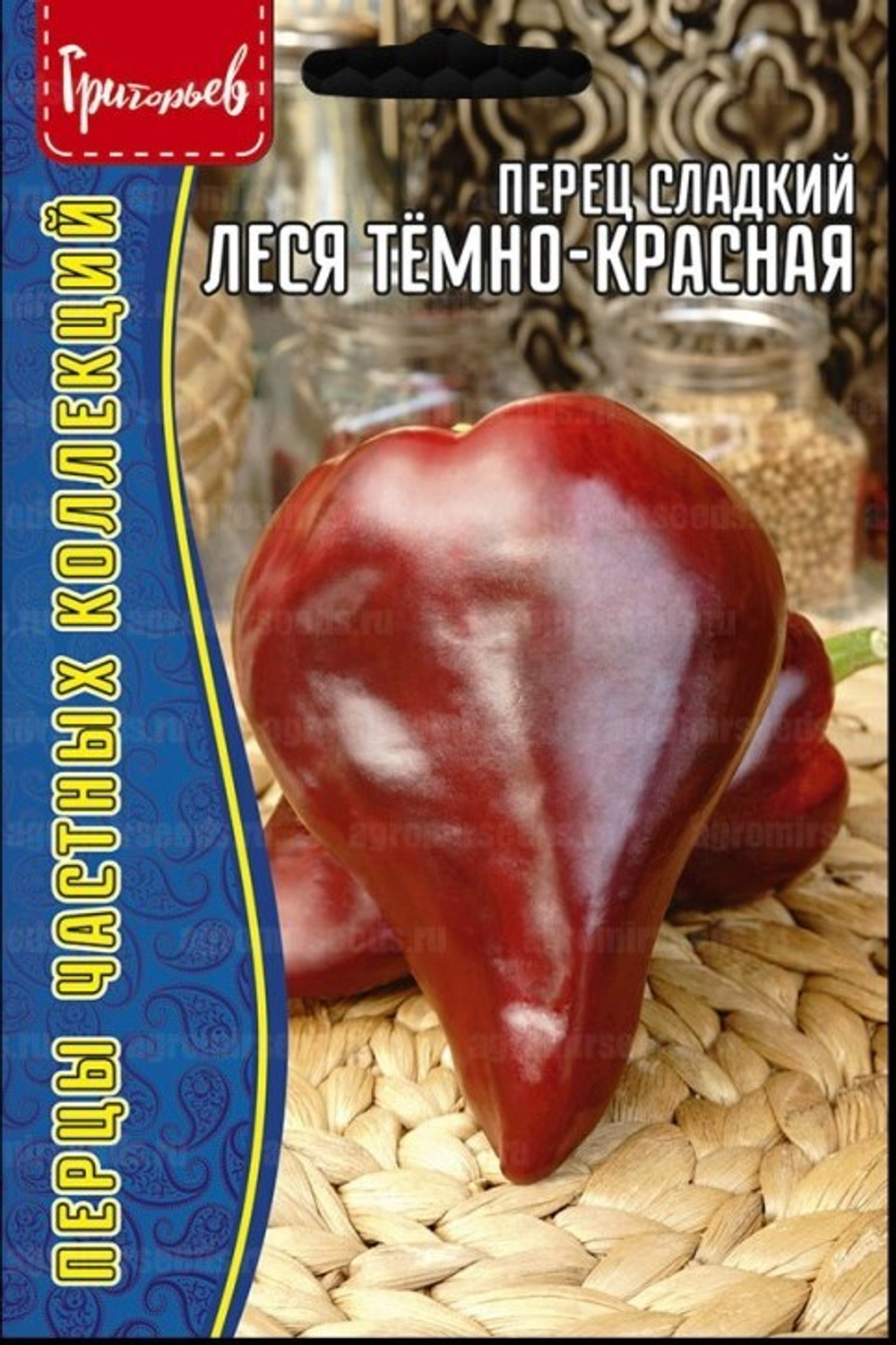 Перец сладкий Леся темно-красная