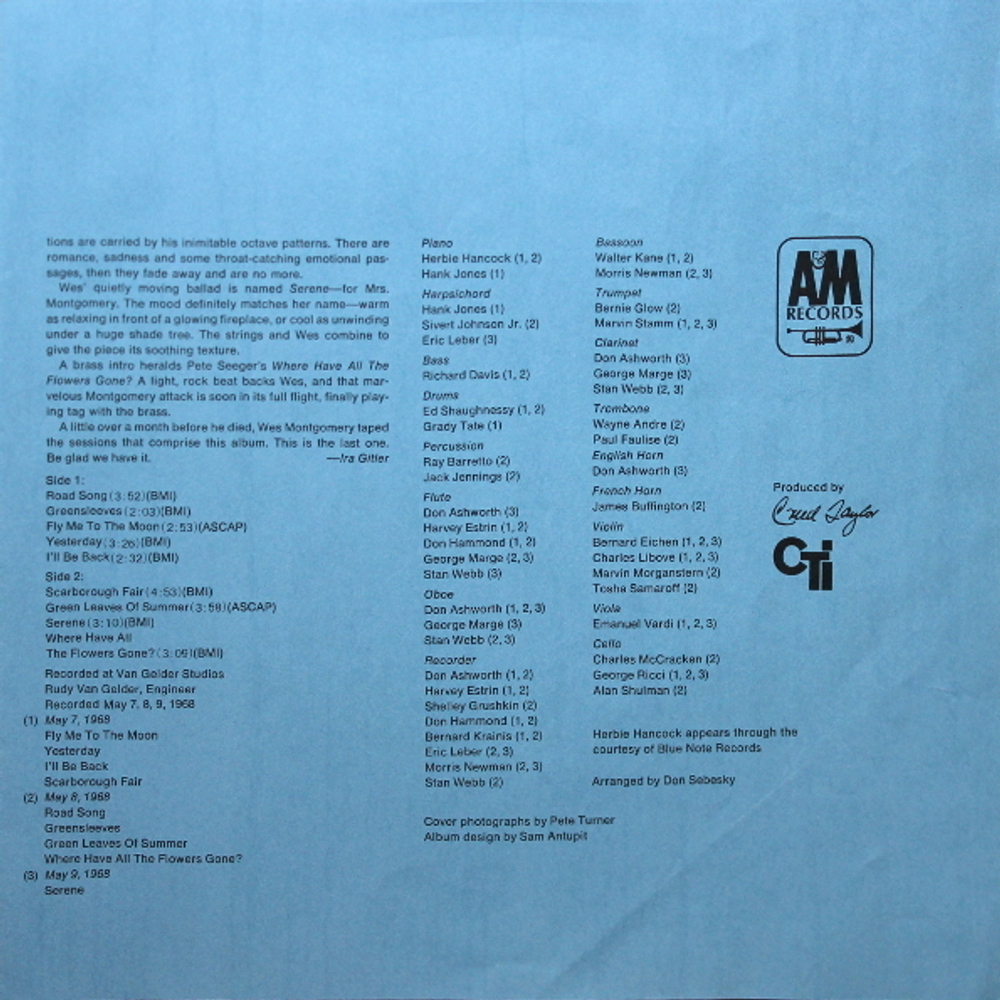 Wes Montgomery / Road Song (LP)