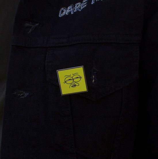 Значок деревянный (брошь)  Bob. Fire Pin