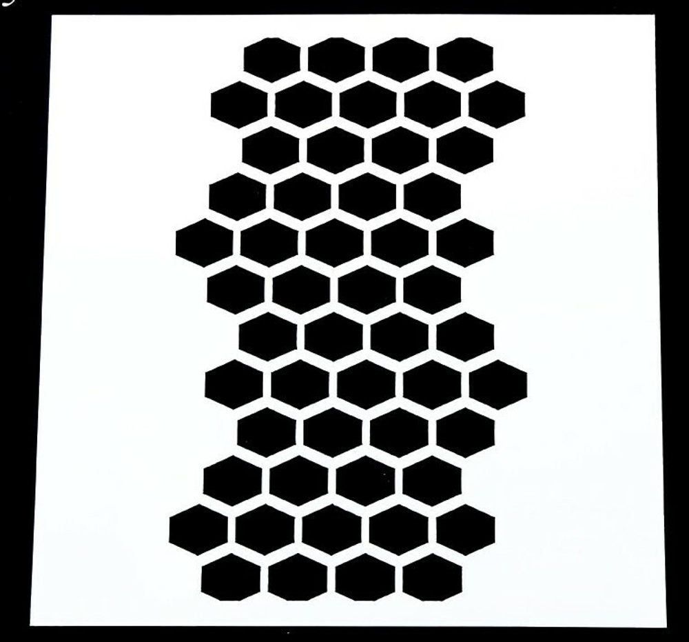 Трафарет пластик "Соты" 15х15 см