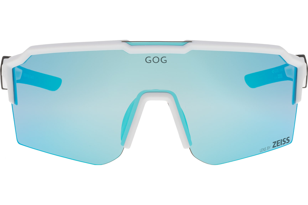 Спортивные очки GOG Valhalla / Matt White-Black / Sky Blue Lens