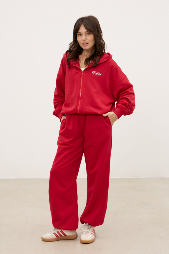 Брюки-трансформеры, красные