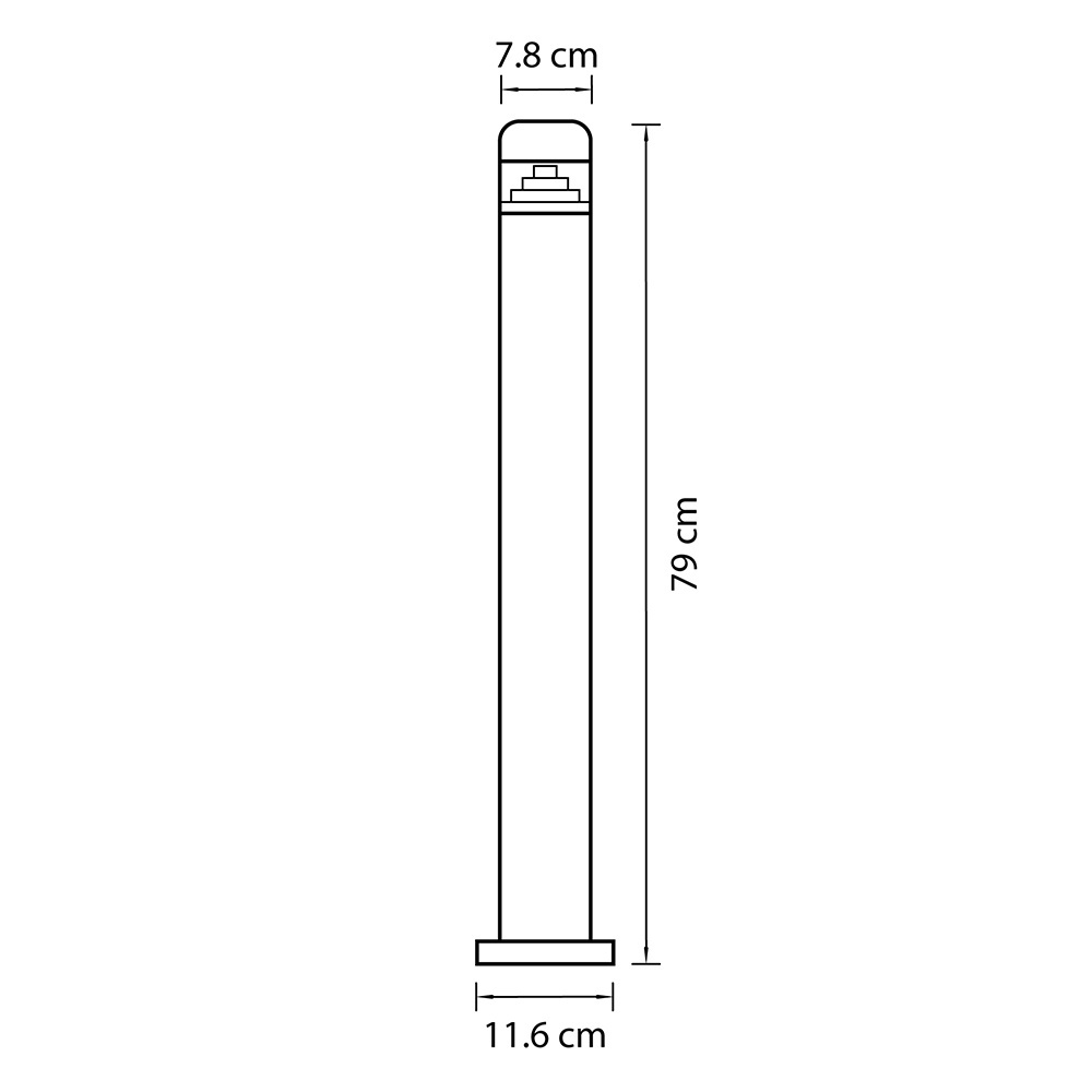 Уличный наземный низкий светильник Lightstar 376707