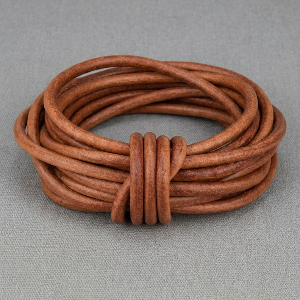 Шнур кожанный круглый