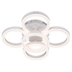 Светильник потолочный светодиодный Rivoli Juniper 6187-701 LED 75Вт 3000-6000К белый с пультом | Rivoli