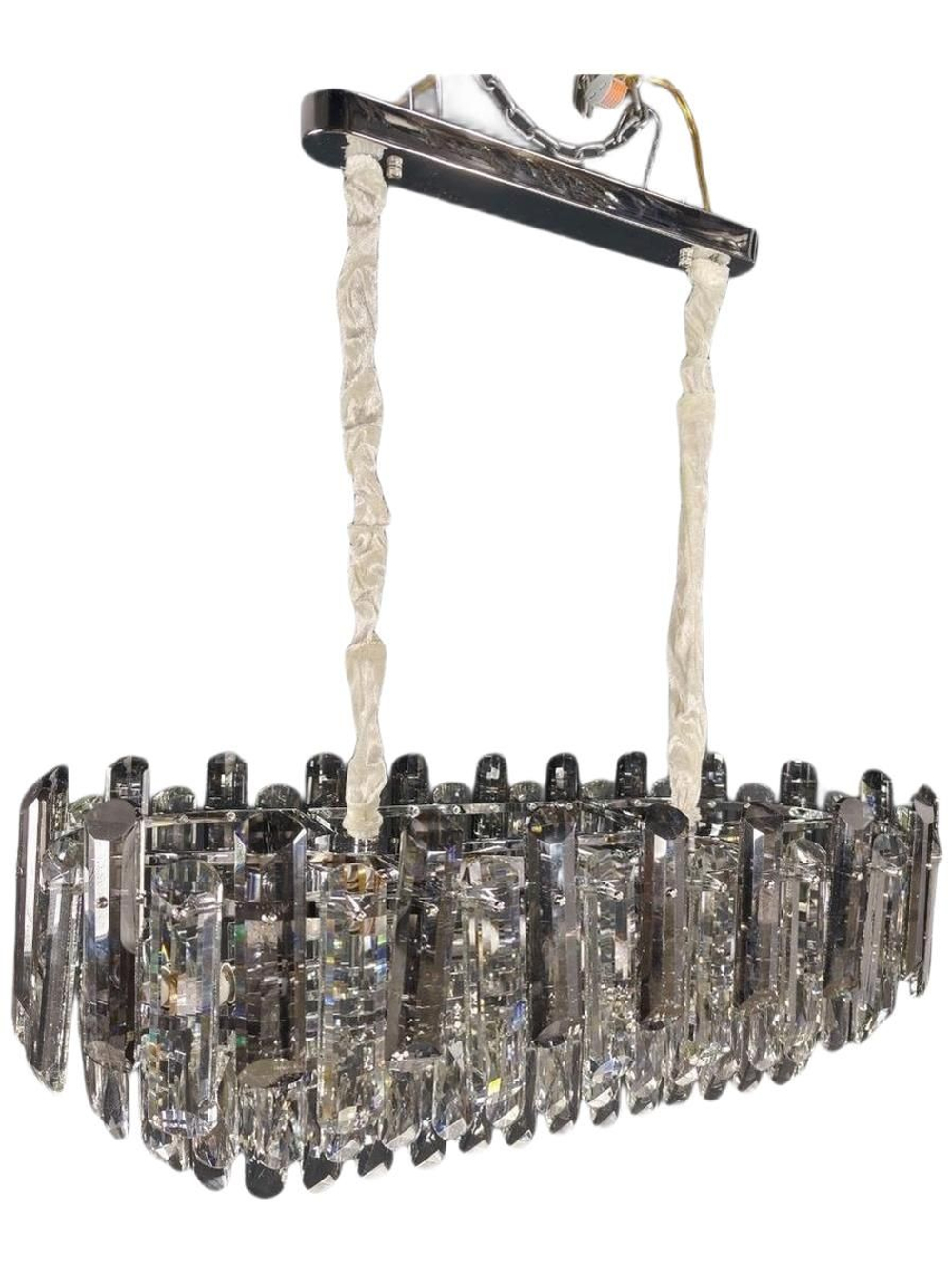 Люстра подвесная Lanbos, 10 ламп Е14, 400 Вт, до 35 кв м, хром