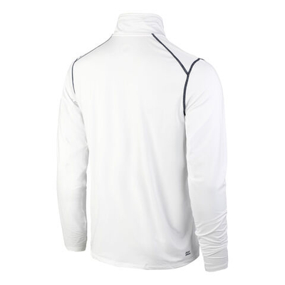 Мужское теннисное поло BIDI BADU Zac Tech Long Sleeve Men - White
