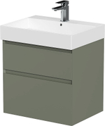 Тумба с раковиной Allen Brau Infinity 60 1.210024.CGM олива матовая