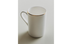 Zara Home чашка из костяного фарфора, цвет золотой, 11 см