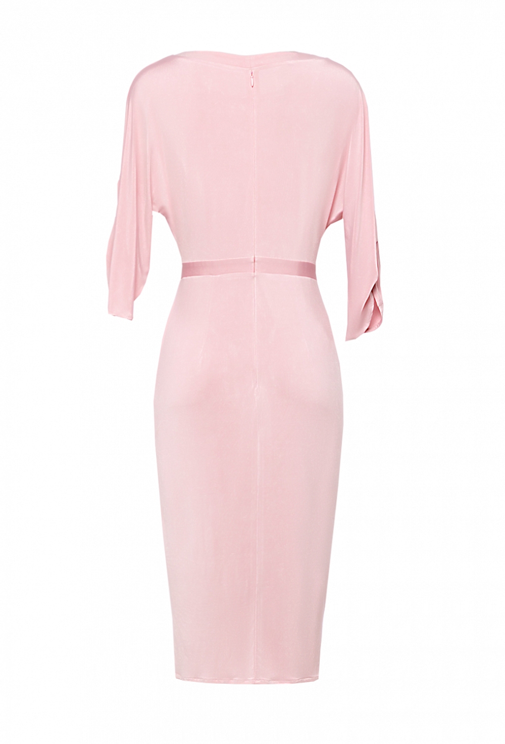 Платье розовое с цельнокроеным рукавом 03-03-21SS