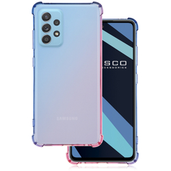 Чехол ROSCO для Samsung Galaxy A52 оптом (арт. SS-A52-HARD-TPU-DARKBLUE-PINK)