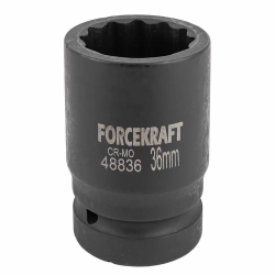 Головка ударная 1'', 36мм (12гр.) FORCEKRAFT FK-48836