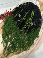 Фактурные войлочные дреды с кончиками из термоволокна