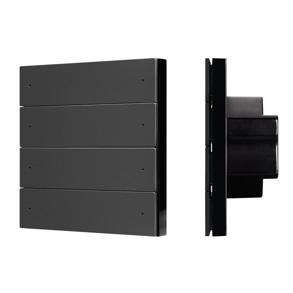 INTELLIGENT ARLIGHT Кнопочная панель SMART-DMX512-801-22-8G-8SC-DIM-IN Black (230V, 2.4G) (IARL, IP20 Пластик, 5 лет) 039316