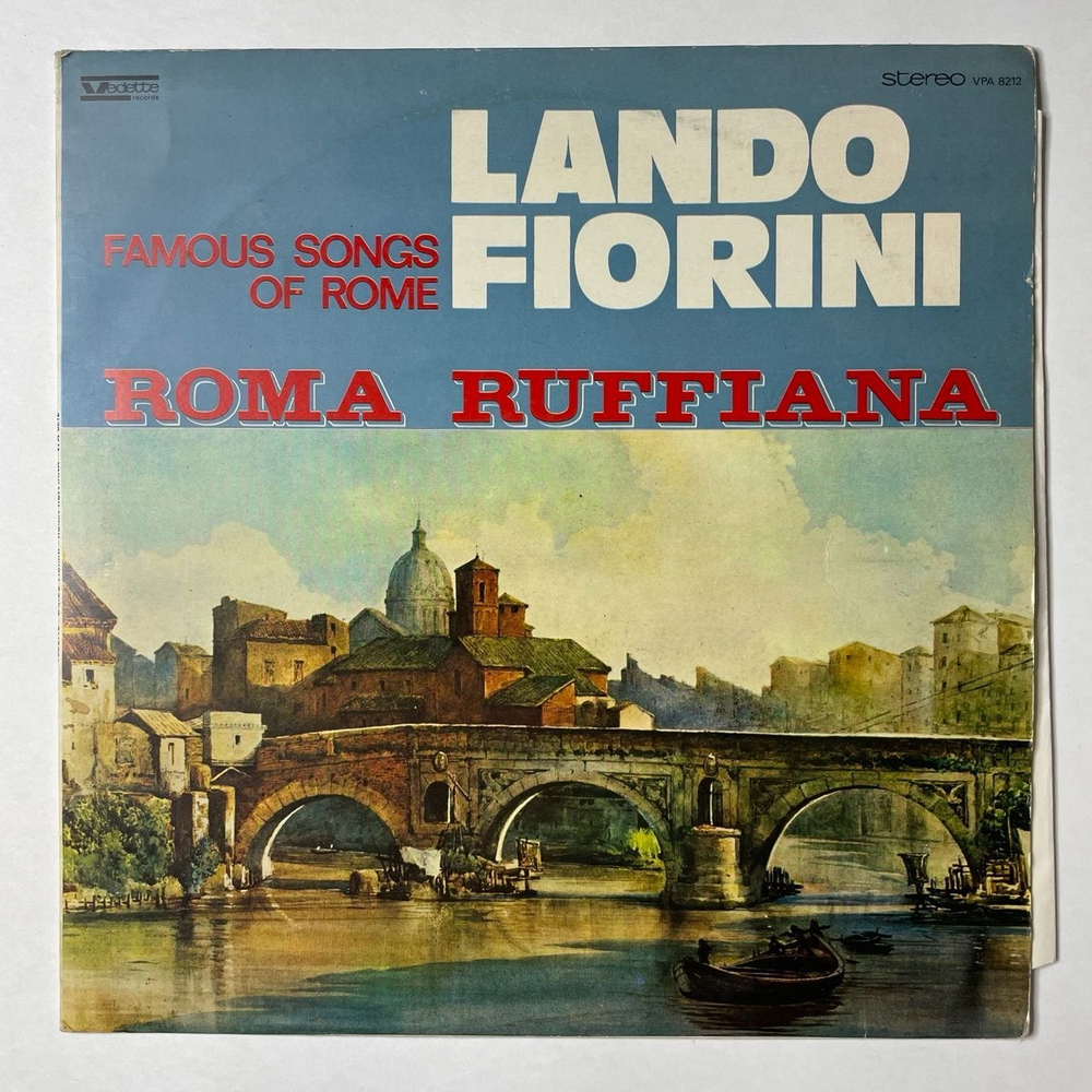 Винтажная виниловая пластинка LP Lando Fiorini Roma Ruffiana (Italy 1974)