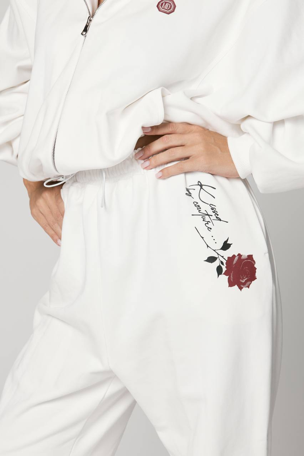 Штаны из трикотажа «Kisses by couture» white