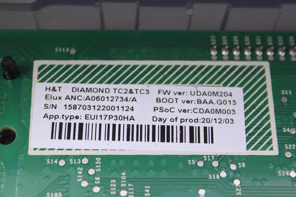 Модуль индикации стиральной машины Electrolux A06012734/A (В сборе с пластиком)