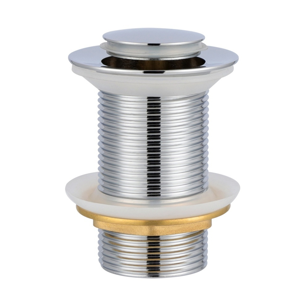 Донный клапан без перелива крышка маленькая (хром) эконом ViEiR