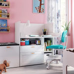 Письменный стол - IKEA SMÅSTAD/СМАСТАД ИКЕА, 90х79 см, белый