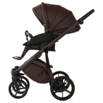 Детская универсальная коляска Adamex PRO Natura - CN-17-Coffee (шоколад экокожа)