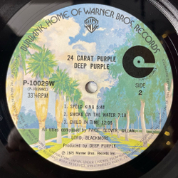 Винтажная виниловая пластинка LP Deep Purple 24 Carat Purple (Japan 1975) (Obi) Child In Time