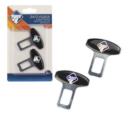 47758 Заглушка замка ремня безопасности "Nova Bright" металлическая (2 шт.)