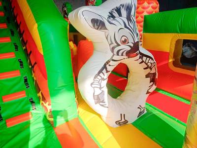 Коммерческий надувной батут «Слоник и друзья», 7*5*6 м