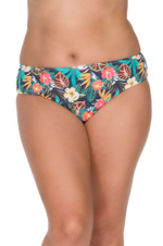 Плавки-слипы с тропическим принтом