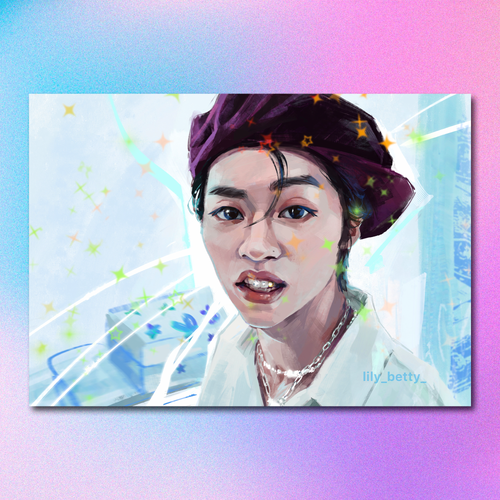 Арт принт / lily_betty_ / STRAY KIDS / Минхо #1