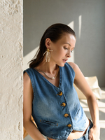 Серьги "Bunches" из жемчуга Gold