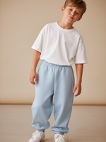 Джоггеры Line свободного кроя голубой