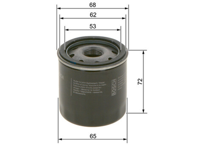 BOSCH - 0986452028-BOC - Oil Filter