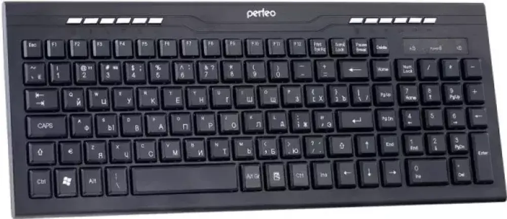 Perfeo клавиатура &quot;PYRAMID&quot; Multimedia, USB, чёрн (PF-8005)
