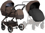 Детская коляска Tutis Viva 6 Plus Essential 4 в 1 с автокреслом Elo Lux EduSky Black и базой 1612067 Espresso