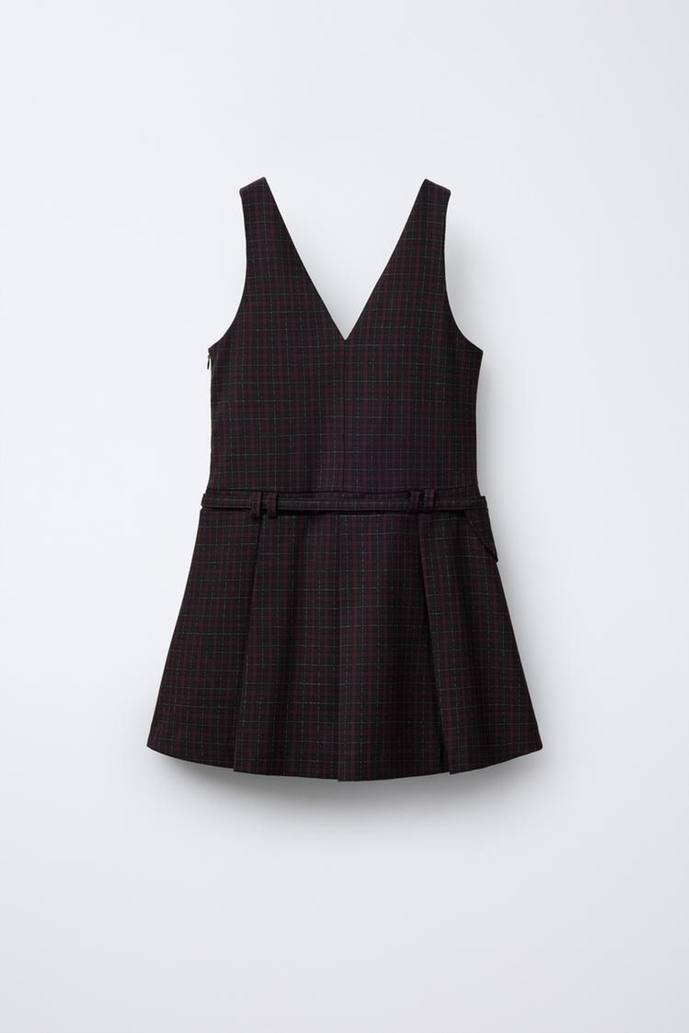 ZARA САРАФАН В КЛЕТКУ, ЧЕРНЫЙ