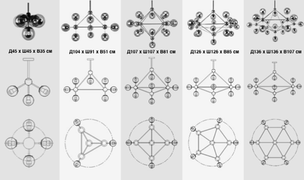 Люстра На Штанге Modo Chandelier White Glass L10 By Imperiumloft