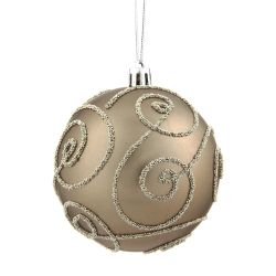 GAEM Набор из 12шт Украшение новогоднее Шар "Волшебный завиток", D8 см, L35 W28 H21 см