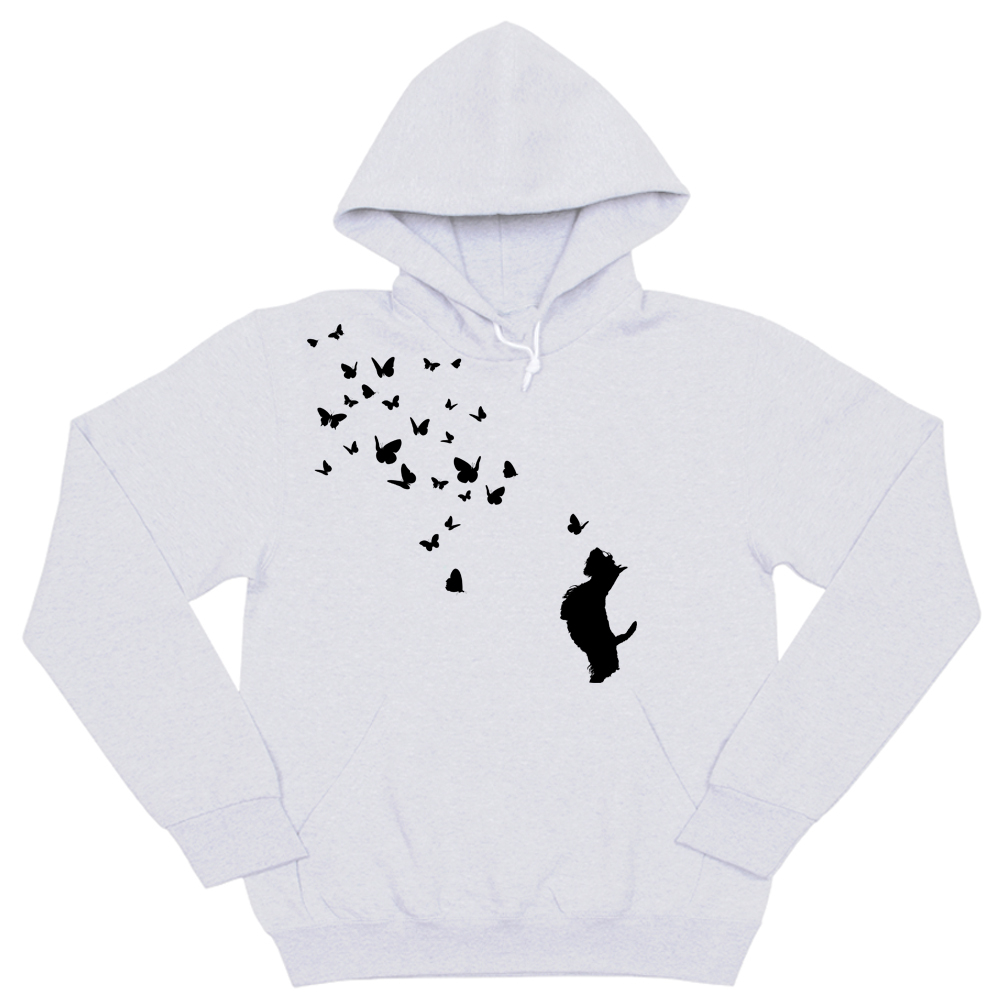 Толстовка "Скотч терьер и бабочки"