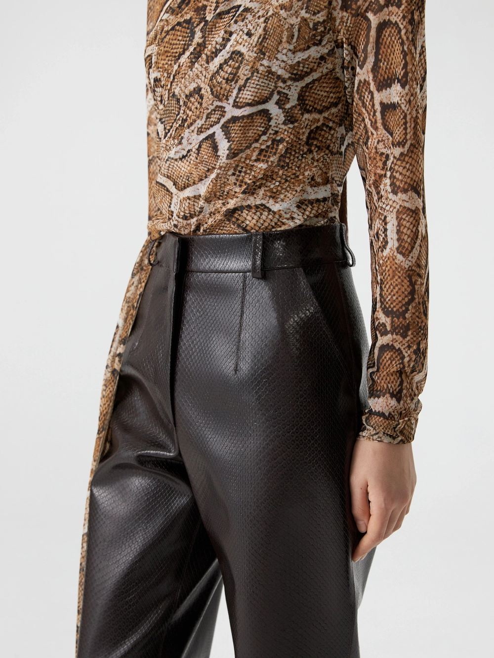 Брюки из экокожи OLA OLA