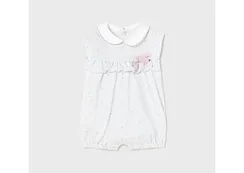 Песочник для девочки Mayoral Newborn Сердечки Серый