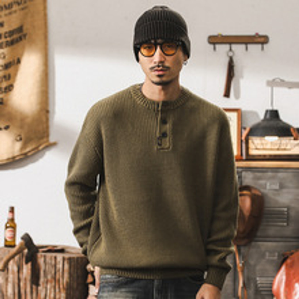 Свитер вязанный мужской Американский