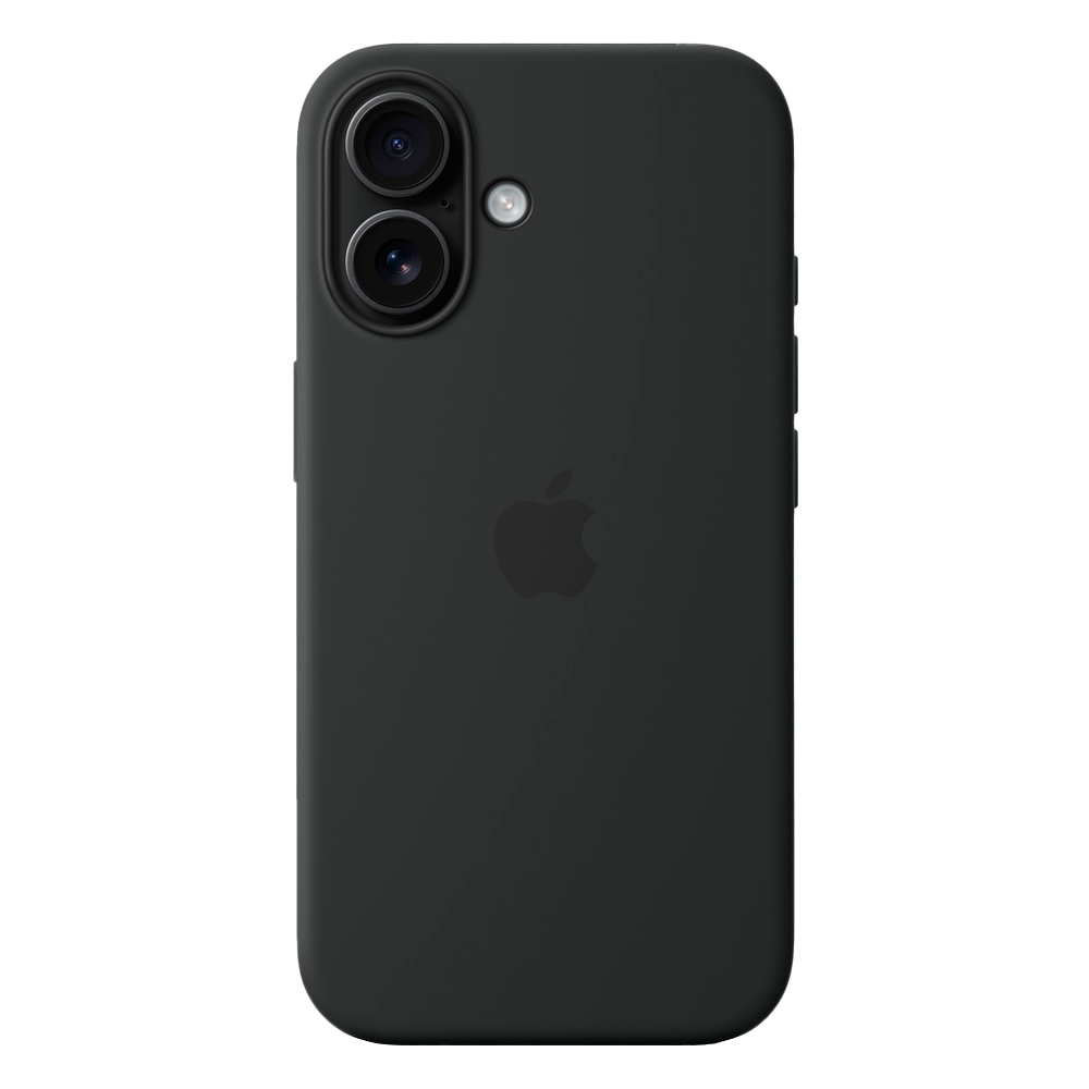 Силиконовый чехол с поддержкой MagSafe Apple Silicone Case для iPhone 16, Black (Черный)
