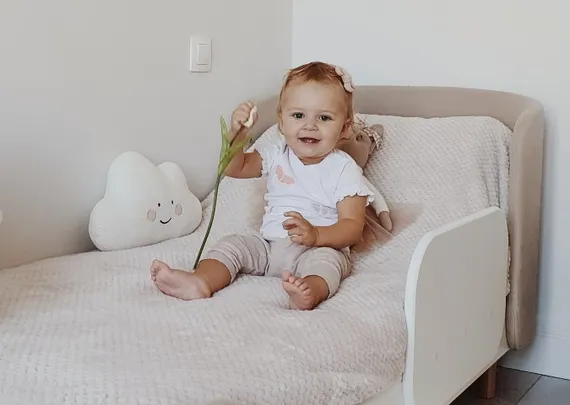 Защитный бортик для кровати KIDI soft (белый)