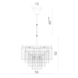 Люстра подвесная Divinare Nova 3001/02 LM-9