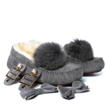 Мокасины Dakota Pom Pom New Grey